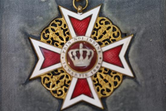 A Grand Cross and Star Order of the Crown of Romania